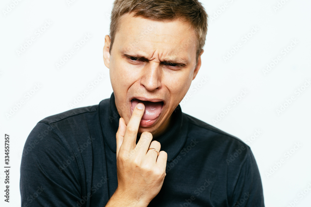male of European appearance causes vomiting putting his fingers in his mouth on a , nausea male of European appearance causes vomiting putting his fingers in his mouth on a , nausea
