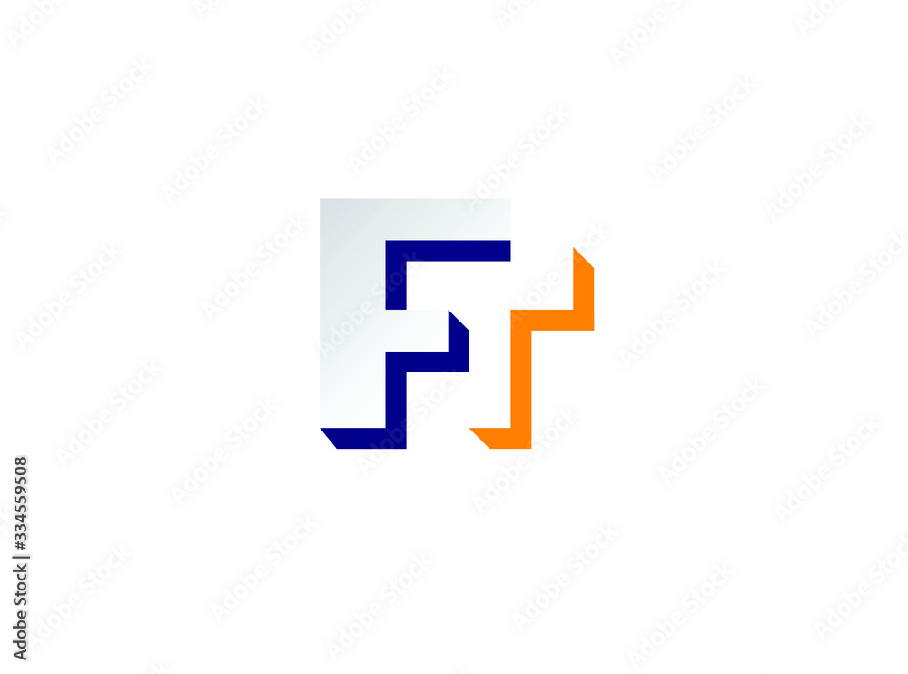 creative monogram letter F T logo icon creative monogram letter F T logo icon