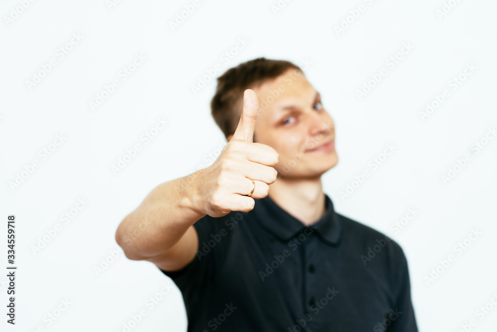 Man Showing Thumb Up Man Showing Thumb Up