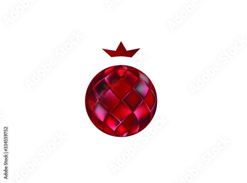 creative garnet pomegranate logo icon