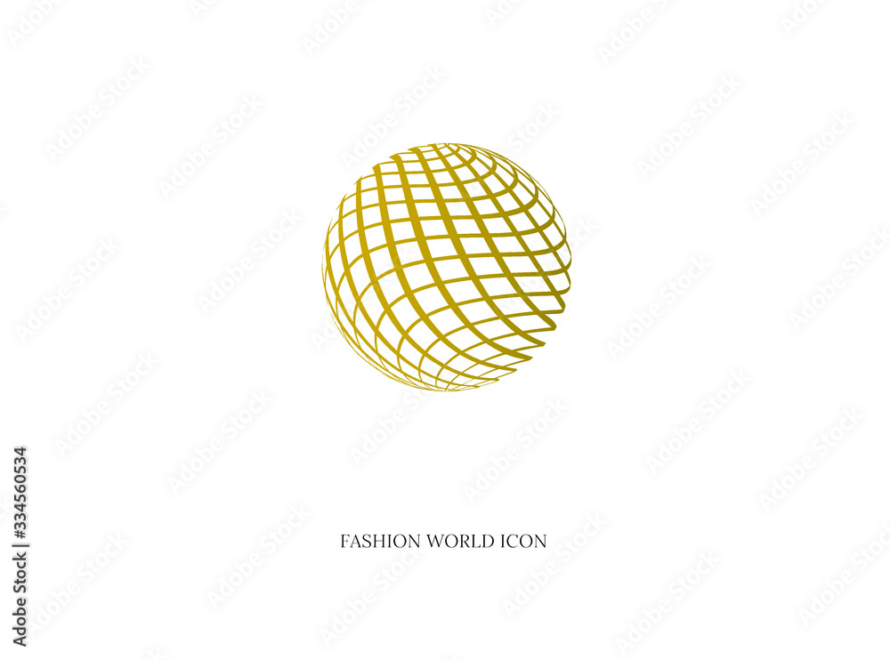 creative fashion world vector abstract logo icon creative fashion world vector abstract logo icon
