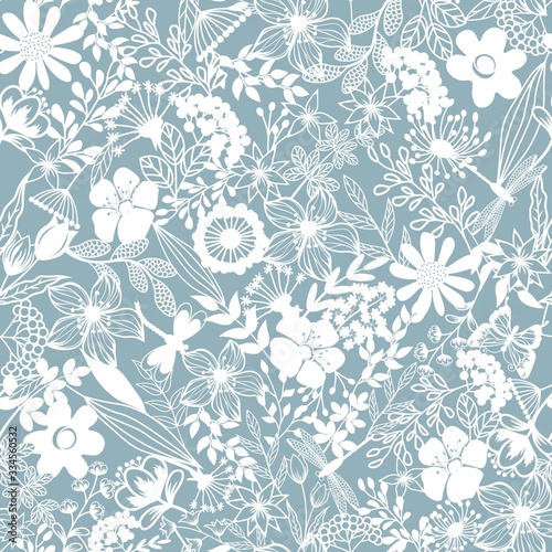 Seamless template for laser cutting and Plotter. Background for glass. Flowers, leaves for decoration. Vector illustration. Sticker, сurtain. Pattern for the laser cut, plotter and screen printing.