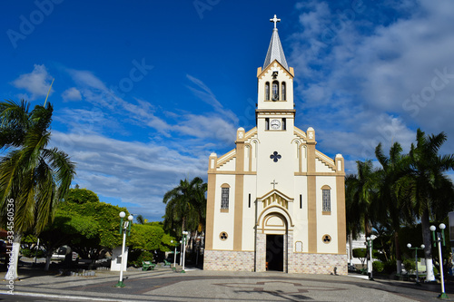 Simão Dias, Sergipe, Brazil - March 14, 2020 - Mother Church of Senhora Santana, in Sergipe.