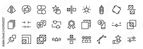 A simple set of image editing related vector line icons. Contains icons such as crop, copy, scale, rotate and more. Editable stroke. 48x48 Pixel Perfect. On white background