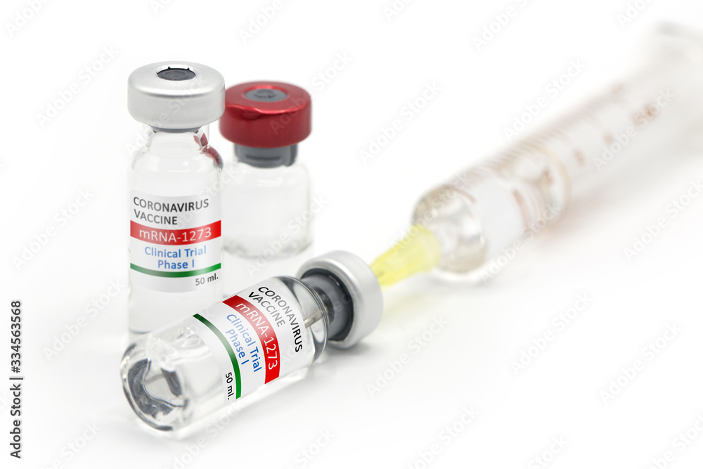 Covid-19 or 2019-ncov coronavirus clinical trial phase I vaccine in the vaccine vial, mRNA-1273 Vaccine for coronavirus Covid-19 or 2019-ncov coronavirus clinical trial phase I vaccine in the vaccine vial, mRNA-1273 Vaccine for coronavirus