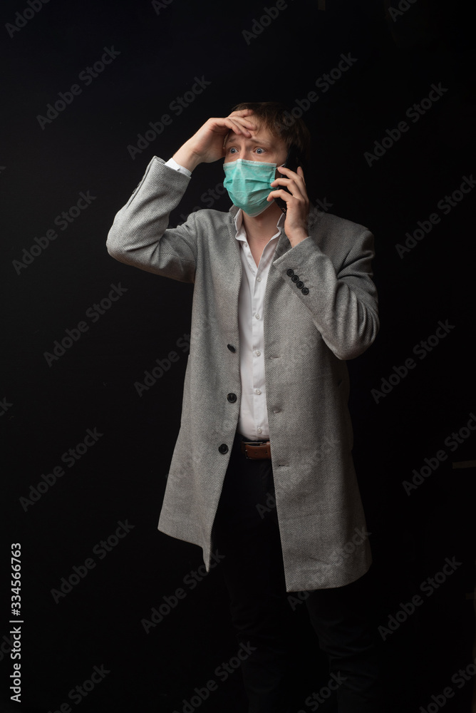 A man consults with his doctor with suspected coronavirus. A man consults with his doctor with suspected coronavirus.