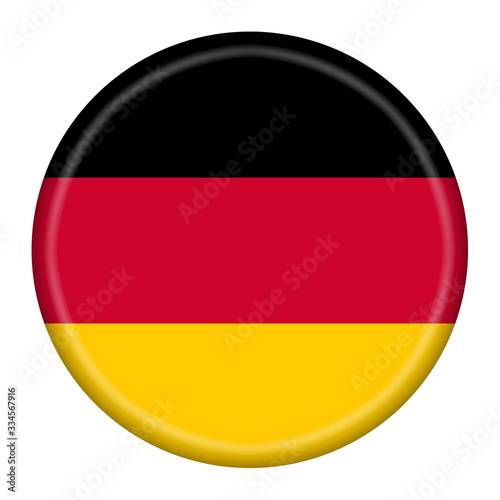 Germany button illustration with clipping path provided