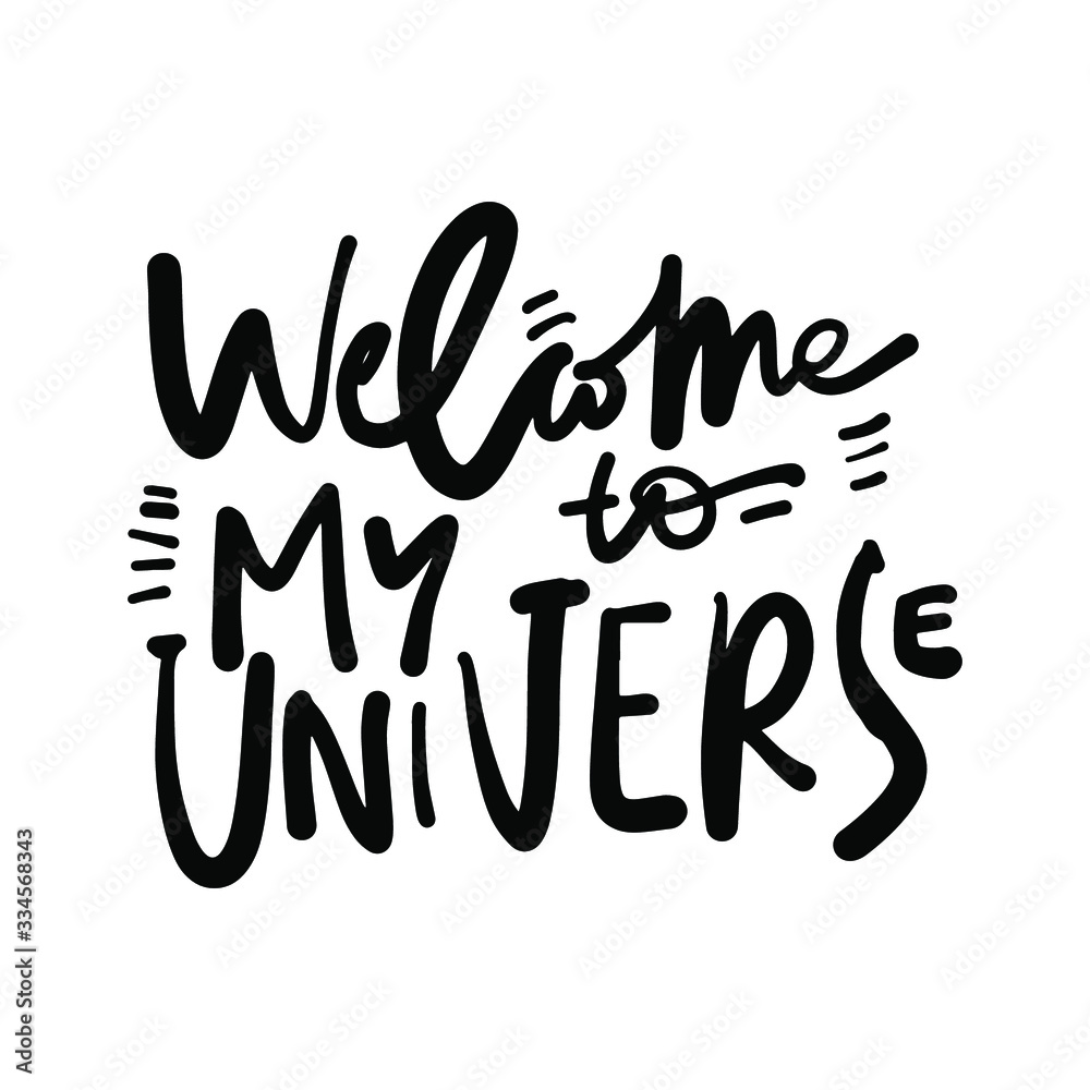 Obraz premium Compliment. Hand lettering quote for card, poster