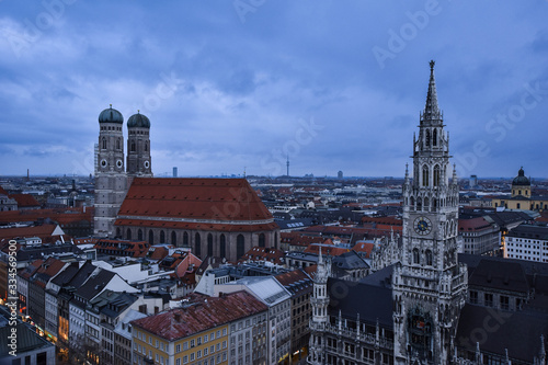 Münchner Innenstadt von oben  