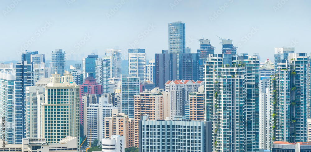 Panorama of Singapore real estate