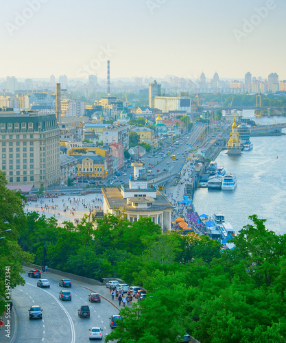 Aerial view of Kyiv. Ukraine
