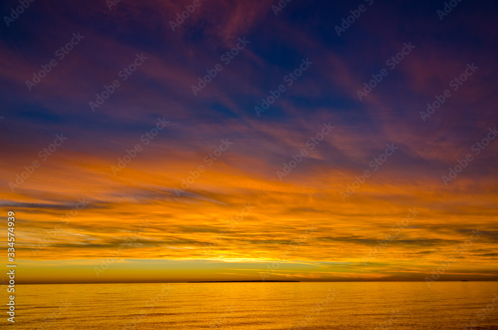 Fototapeta premium Colorful sunset
