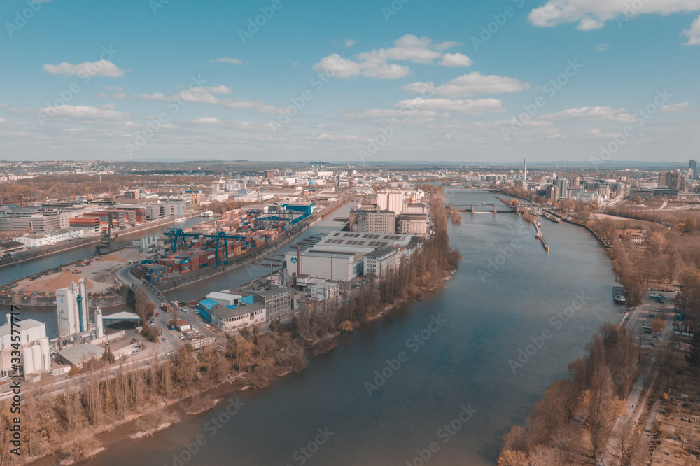 Fototapeta premium Frankfurt am Main a beautiful city for tourism. 