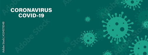 Coronavirus. Virus. COVID-2019. Outbreak coronavirus. Pandemic, medical, healthcare, infectious, virology, epidemiology concept. Corona virus 2019-nCoV. 3D background. Vector illustration.