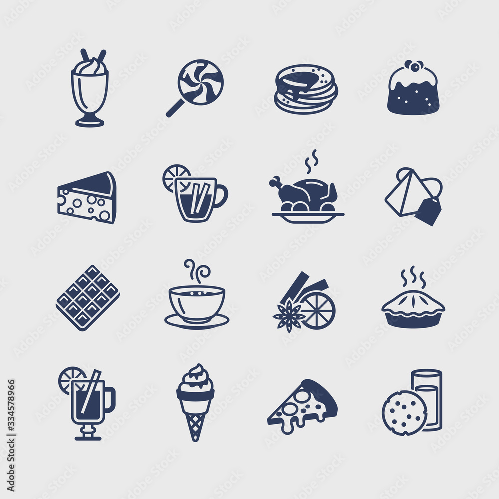 Food and Drink icons set Food and Drink icons set