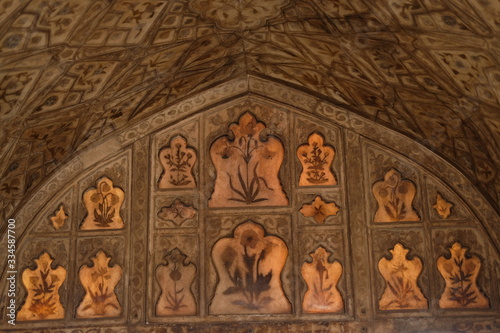 decorations in Agra Fort