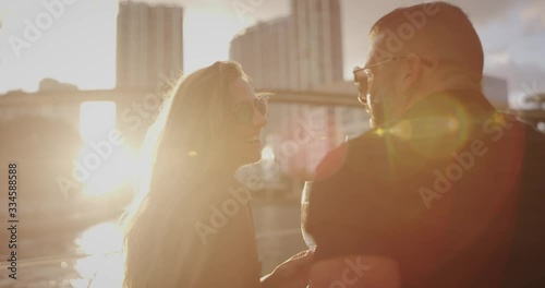 Happy Couple on yacht drinking champagne