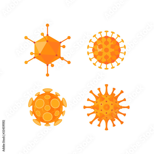 Immune system icon in cartoon style, vector