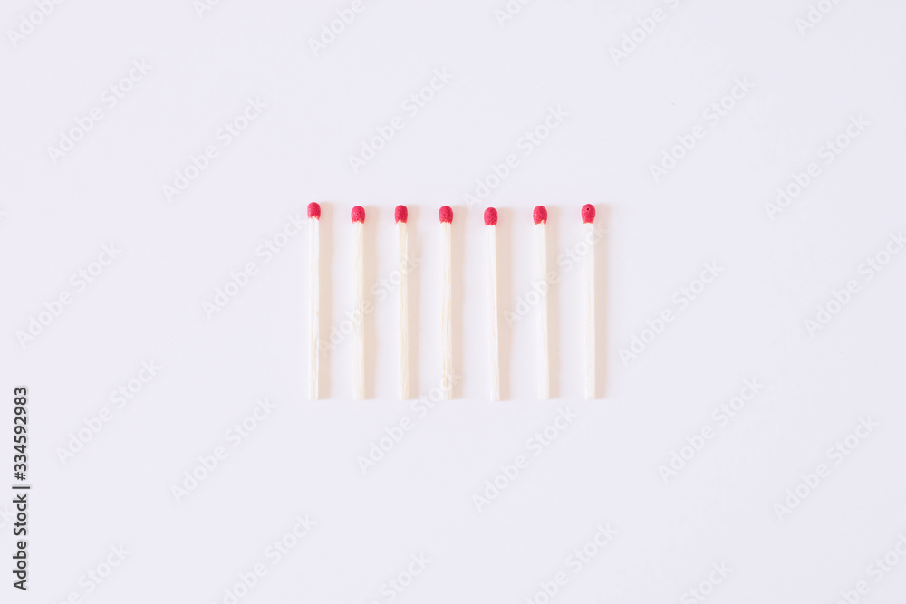 Power of Social Distancing. Maintain a distance between you and other people. Matchstick Power of Social Distancing. Maintain a distance between you and other people. Matchstick