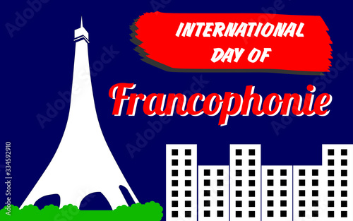 international day of francophonie, poster and banner