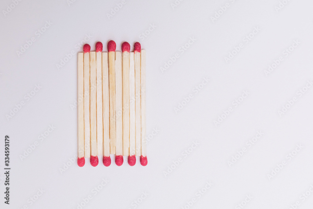 Power of Social Distancing. Maintain a distance between you and other people. Matchstick Power of Social Distancing. Maintain a distance between you and other people. Matchstick
