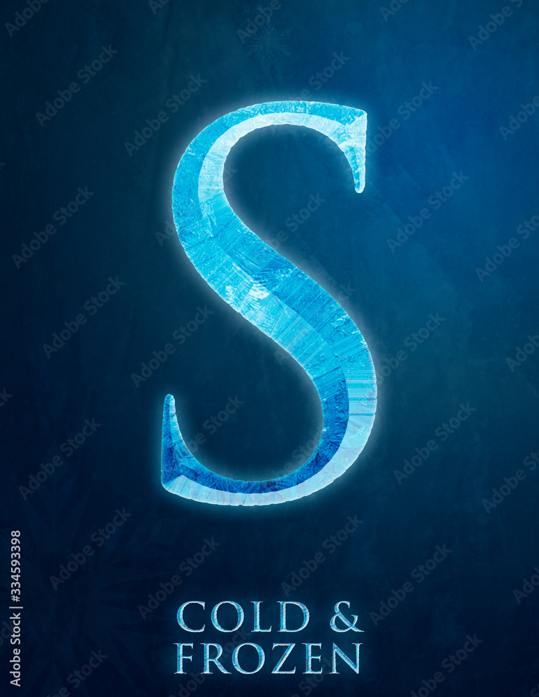 Naklejka premium FROZEN ALPHABET