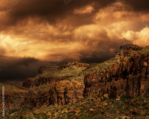 Morning Storm over the Hualapai Mountains Arizona