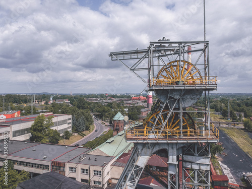 Obraz na płótnie Custom mine shaft, Silesia, Poland w salonie