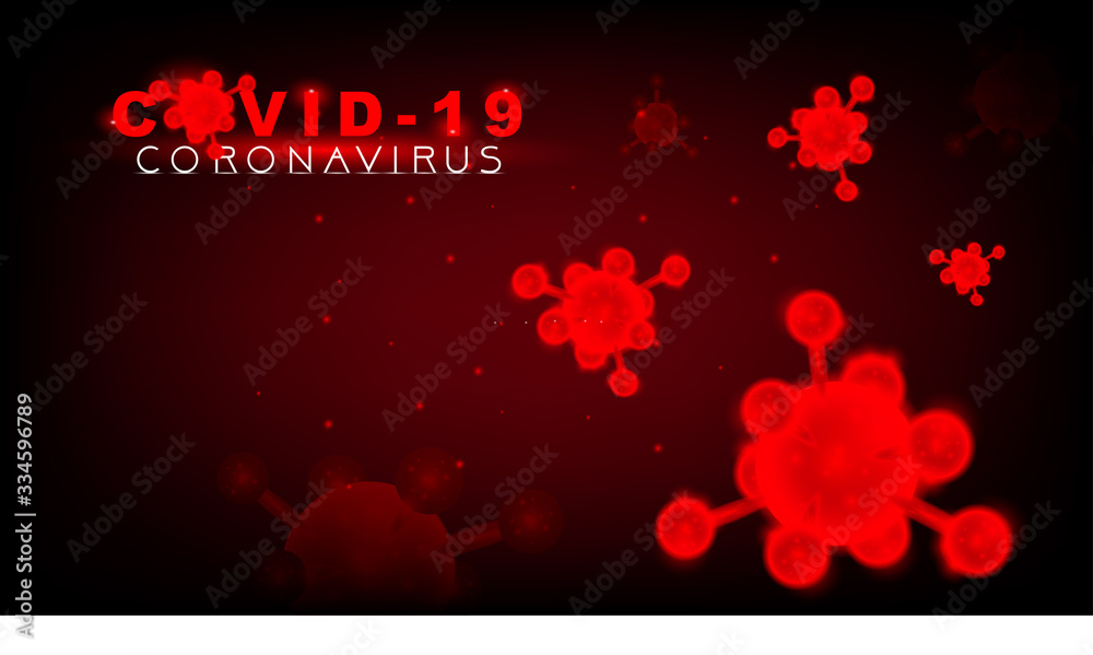 3D covid corona virus vector