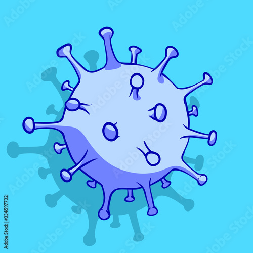 Sign caution. Stop coronavirus. Coronavirus outbreak. Coronavirus dangerous health risk disease.Vector illustration.