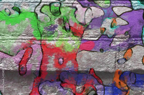 Background- art graffiti wall