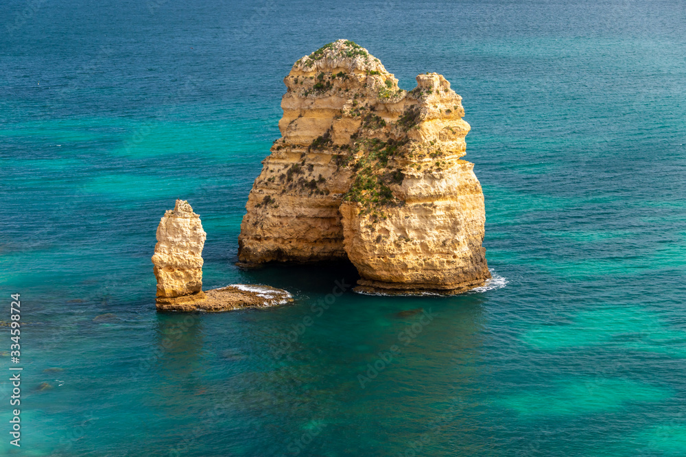 Fototapeta premium Cliffs in Lagos, Portugal