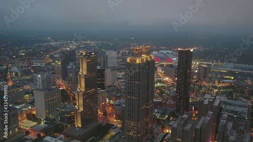 Atlanta, Georgia Downtown Early Morning - March 2020 