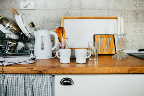 фотографія Detail of small kitchen