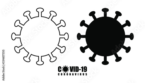 Coronavirus Icono vector ilustracion png COVID19 photo
