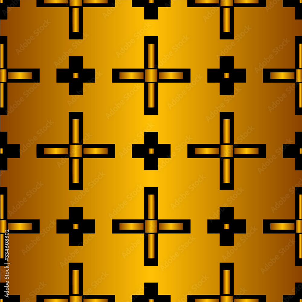 Art deco black and gold color pattern Art deco black and gold color pattern