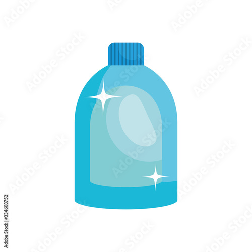 detergent bottle icon, flat style