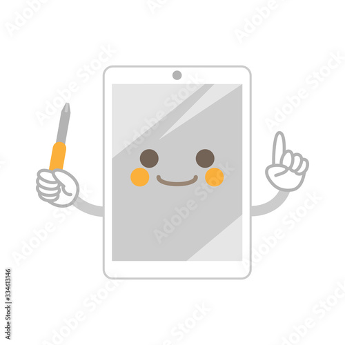 スマホキャラクター修理白