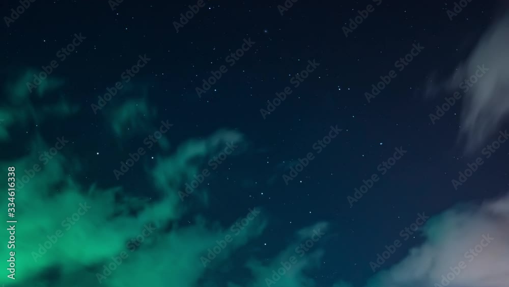 Stars and clouds in the sky. 4k time lapse Stars and clouds in the sky. 4k time lapse