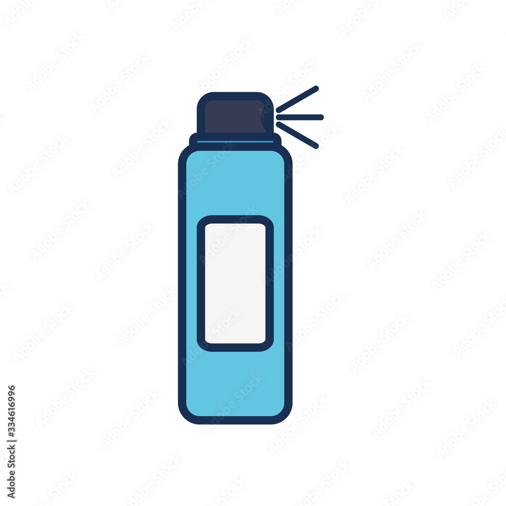 cleaning spray bottle icon, line fill style cleaning spray bottle icon, line fill style
