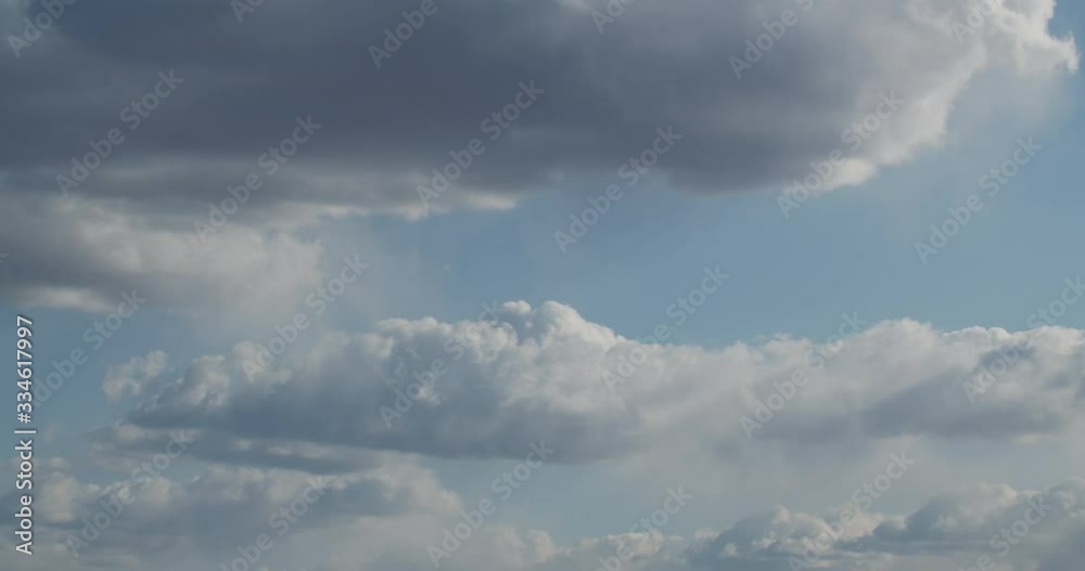 Many clouds on blue sky background. Timlapse Many clouds on blue sky background. Timlapse