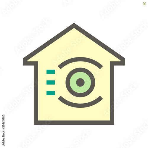 Smart home and robot technology vector icon design, 48x48 pixel perfect and editable stroke.