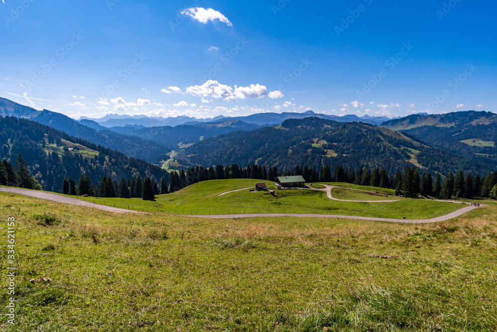 Obraz premium Fantastic hike at Balderschwang