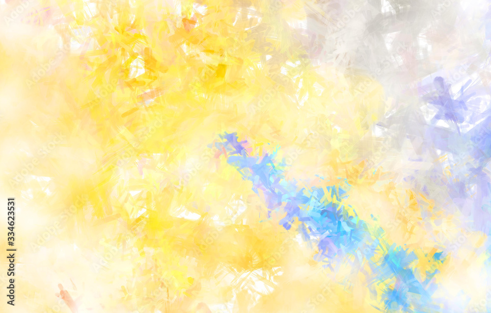 Fototapeta premium Brushed Painted Abstract Background. Brush stroked painting. Artistic vibrant and colorful wallpaper..