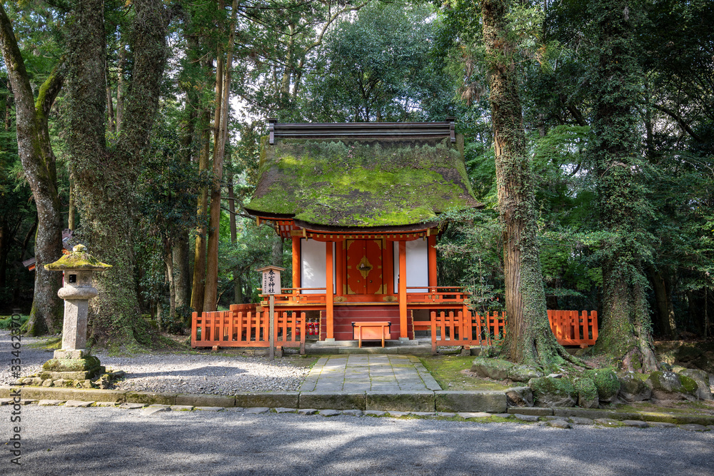 Usa Jingu Shrine, Oita, Japan : November 12, 2019. It is the head shrine of thousands of shrines across Japan that are dedicated to Hachiman, the god of archery and war. Usa Jingu Shrine, Oita, Japan : November 12, 2019. It is the head shrine of thousands of shrines across Japan that are dedicated to Hachiman, the god of archery and war.