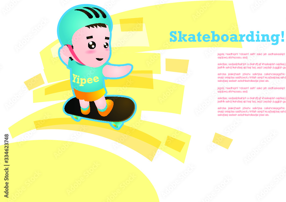 Kid skating
