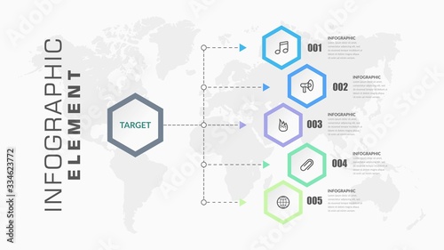 Modern Infographic Element for Business