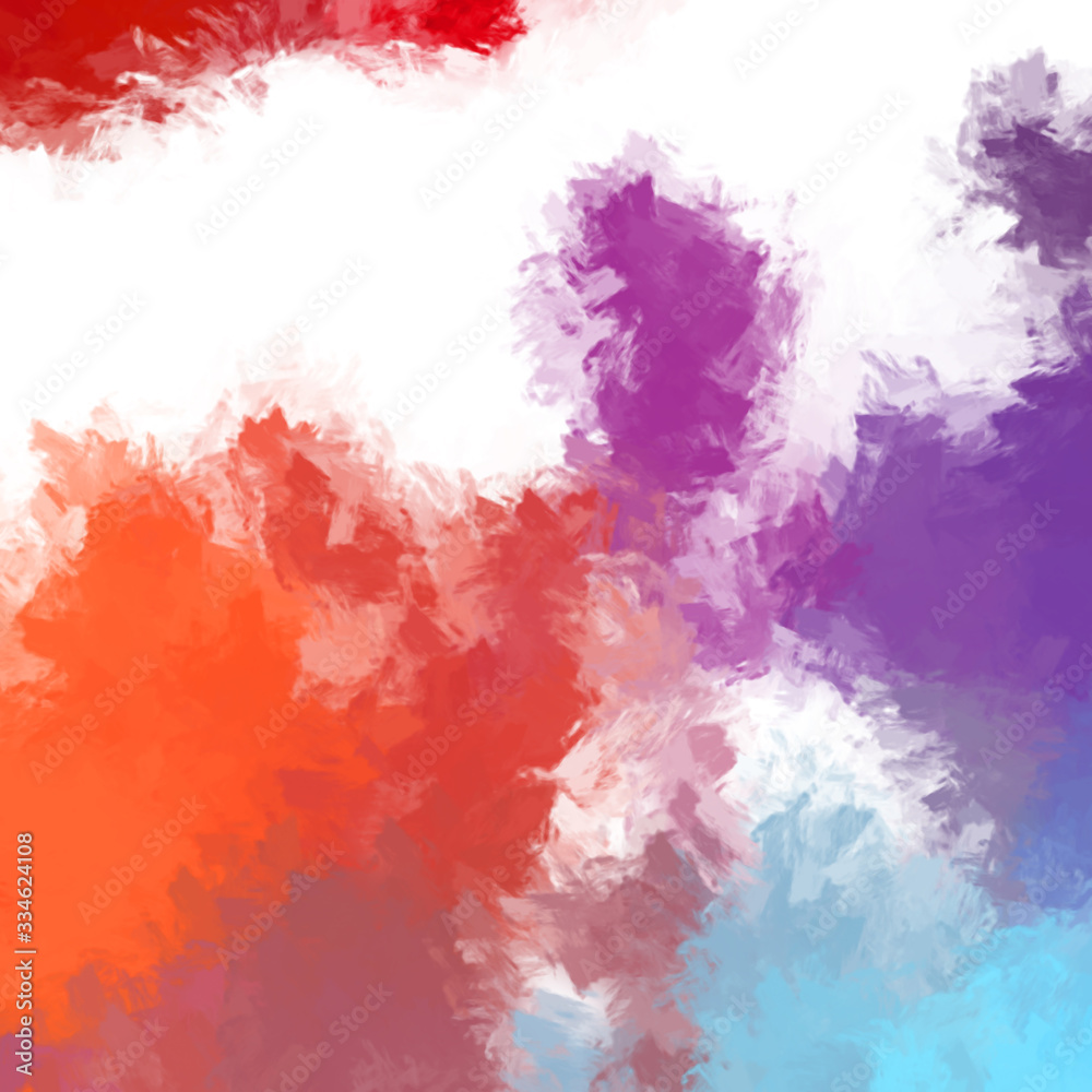 Brushed Painted Abstract Background. Brush stroked painting. Artistic vibrant and colorful wallpaper.