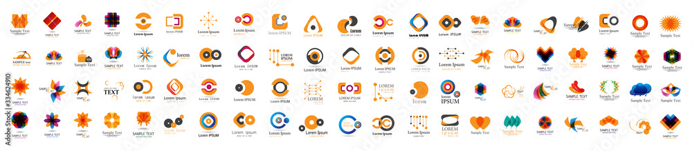 Abstract Logo And Icon Set. Elements Collection Isolated On White - Vector. Flat Icons For Business Template Logo, Square Elements, Website, Business Symbol And Circle Elements. Abstract Medical Logo Abstract Logo And Icon Set. Elements Collection Isolated On White - Vector. Flat Icons For Business Template Logo, Square Elements, Website, Business Symbol And Circle Elements. Abstract Medical Logo