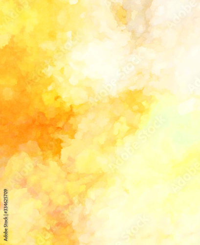 Watercolor painted background. Abstract Illustration wallpaper. Brush stroked painting. 2D Illustration.